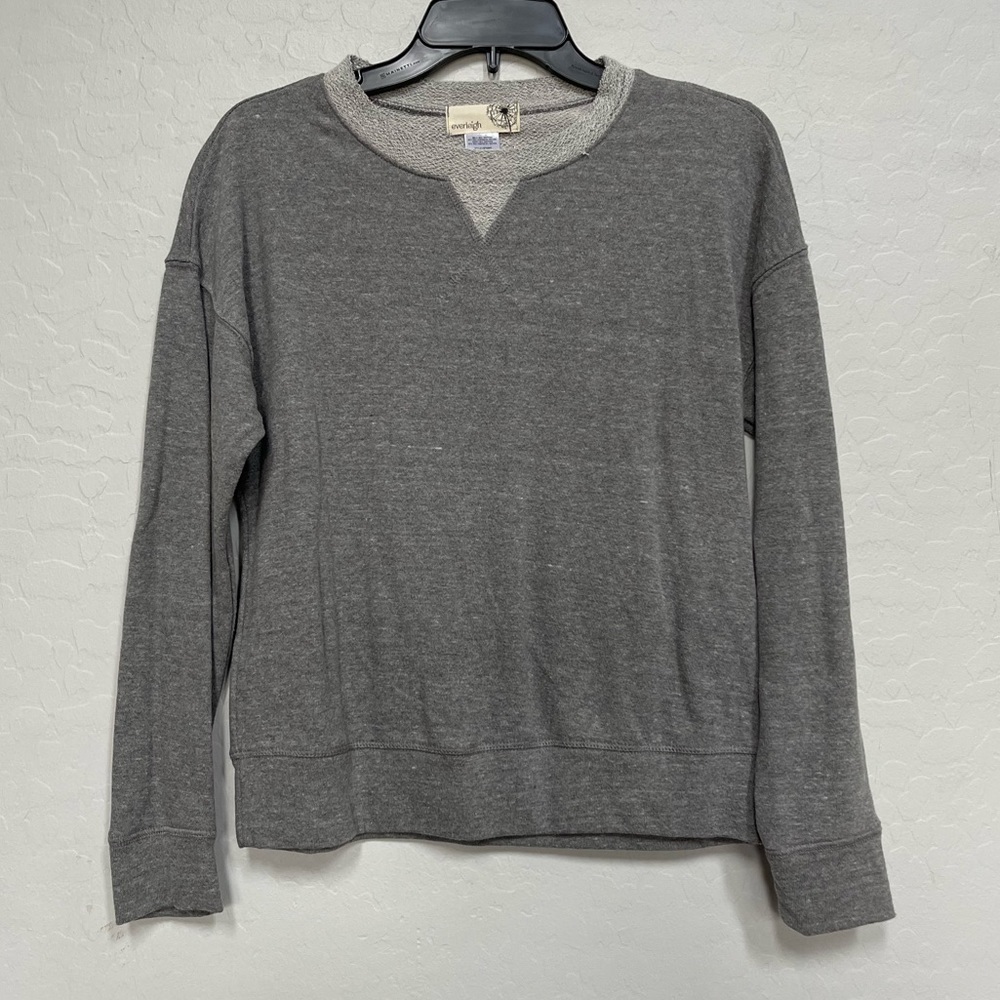 Everleigh grey crewneck sweater XXS